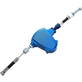 Universal CNC Aluminum Alloy Motorcycles Easy Stunt Pull Clutch Cable Lever Replacement for Economizer System Blue Auto Replacement Parts