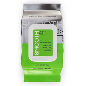 Medicated Athlete’s Foot Wipes, Fast Relief Antifungal Cures + Prevents, Total Foot Care, Tolnaftate 1%, Proven Clinically Effective, No Alcohol, American Podiatric Medical Assoc Approved
