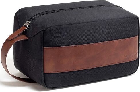Vorspack Toiletry Bag for Men - Large Dopp Kit for Travel Water Resistant Travel Bag for Toiletries Accessories Lightweight Toiletries Bag - Black in Saudi Arabia