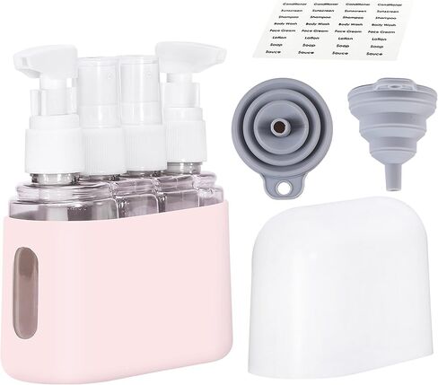 Bpluma Travel Bottles, Leak Proof Containers For Toiletries TSA Approved Airplane Accessories Kits For Liquid With Labels in Saudi Arabia