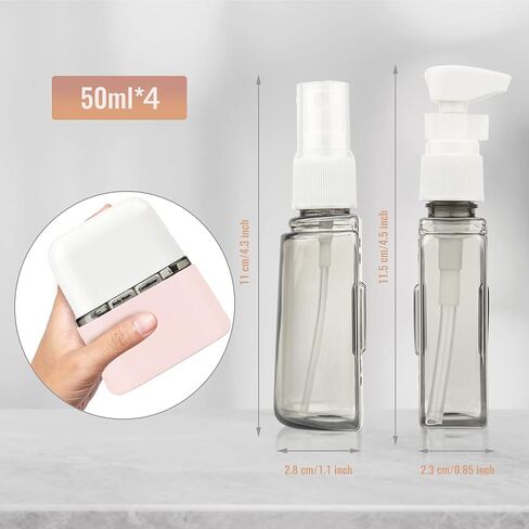 Bpluma Travel Bottles, Leak Proof Containers For Toiletries TSA Approved Airplane Accessories Kits For Liquid With Labels in Saudi Arabia
