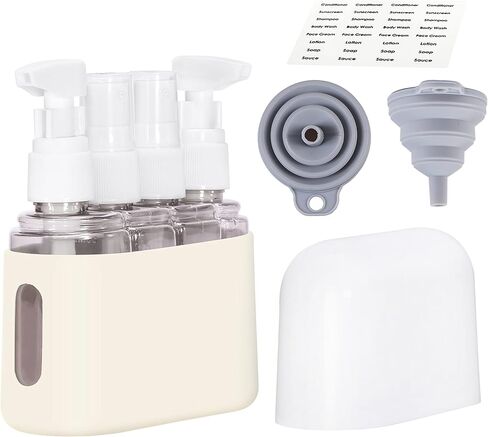Bpluma Travel Bottles, Leak Proof Containers For Toiletries TSA Approved Airplane Accessories Kits For Liquid With Labels in Saudi Arabia