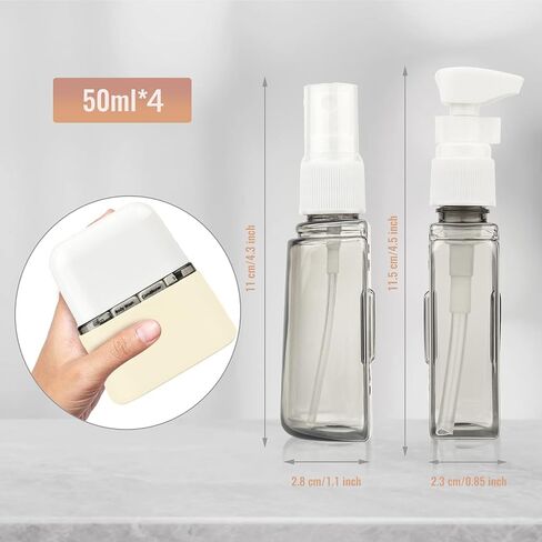 Bpluma Travel Bottles, Leak Proof Containers For Toiletries TSA Approved Airplane Accessories Kits For Liquid With Labels in Saudi Arabia