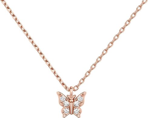 Pavoi 14k الذهب مطلي بذيء Zirconia قلادة قلادة للنساء | نقطة ، فيل ، فراشة ، أناناس ، قفل ، عقدة ، شجرة النخيل ، القوس ، قلادة مبتسم | قلادات سلسلة طبقات in Saudi Arabia