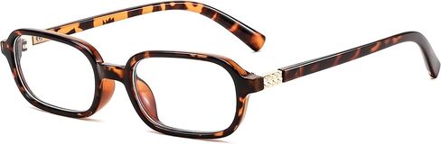 FEISEDY Fashion Rectangular Blue Light Glasses for Women Retro Small Frames Vintage Trendy 90s Square Eyeglasses B0255 in Saudi Arabia