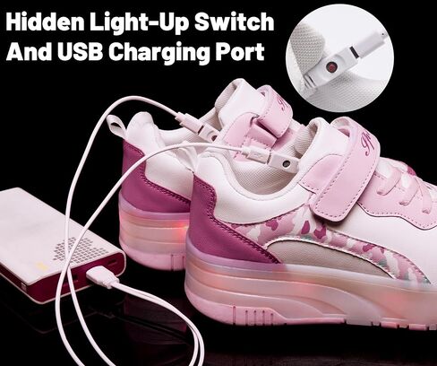 LED ROLLER SKATES SHOES 4 WHEAL SKITATION FARR in Kuwait