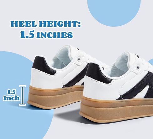 Lucky Step Boys Girls Platform Sneakers Fashion Disual Non Slip Slike Shoes Classic Retro Tennis Tennis for Big Kids in Kuwait