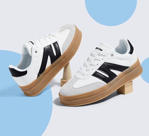 Lucky Step Boys Girls Platform Sneakers Fashion Disual Non Slip Slike Shoes Classic Retro Tennis Tennis for Big Kids in Kuwait