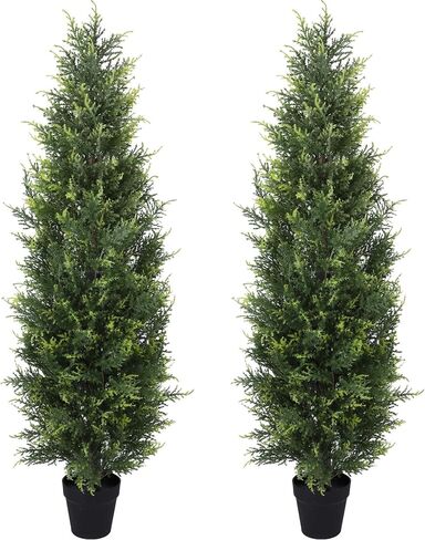 Artificial Topiary Tree 4ft Faux Topiary Plants for Front Porch Patio Indoor Outdoor Home Office Decor in Saudi Arabia