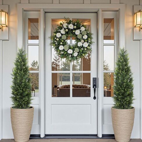 Artificial Topiary Tree 4ft Faux Topiary Plants for Front Porch Patio Indoor Outdoor Home Office Decor in Saudi Arabia