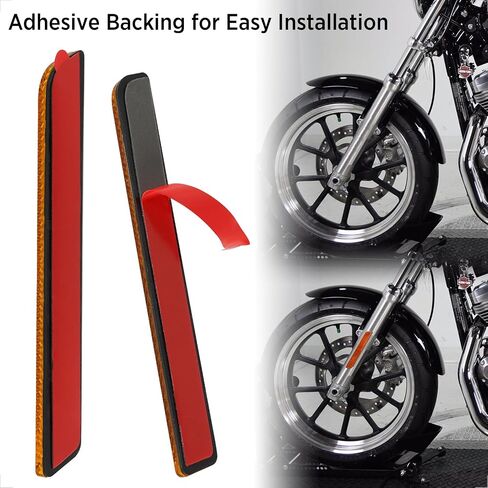 evermotor Bike Reflectors Stick-On，3.93 inch Red Motorcycle Reflector Self Adhesive Added Visibility for Trailer Hitch Cargo Rack,Boat,Door,Mailbox Post(2 Pieces) in Saudi Arabia