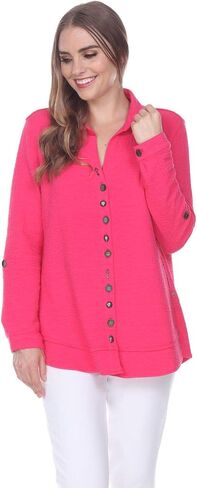 Neon Buddha Women's Stepping Out Shirt Sweater, White, Large in Saudi Arabia