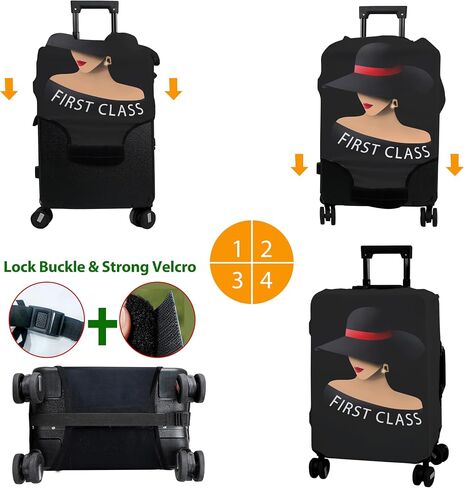 Luggage Cover Approved Travel Suitcase Protector Fashion Queen Elastic Washable Unique Themed Suitcase Covers for 29-32 Inch Luggage(XL) in Saudi Arabia
