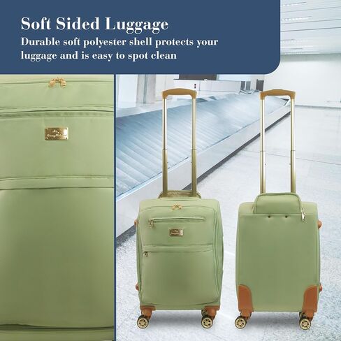 Tommy Bahama Rolling Luggage, Soft Sided Suitcase with Spinner Wheels, Sage, 30 Inch in Saudi Arabia