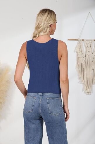 NASKY Women's V-Neck Sleeveless Sweater Vest - Versatile Pocket Design, Ideal for Spring & Fall Layering or Standalone Wear in Saudi Arabia