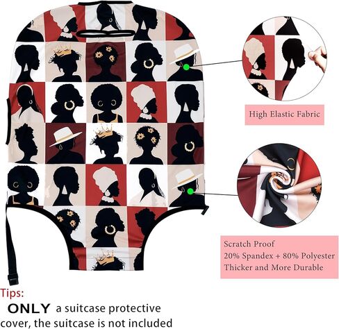 Luggage Cover Approved Travel Suitcase Protector Fashion Queen Elastic Washable Unique Themed Suitcase Covers for 29-32 Inch Luggage(XL) in Saudi Arabia