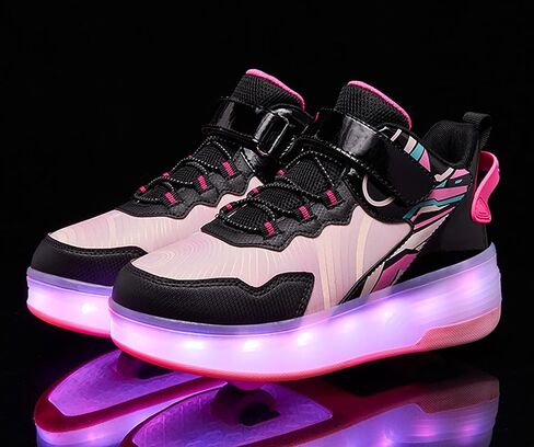 LED ROLLER SKATES SHOES 4 WHEAL SKITATION FARR in Kuwait