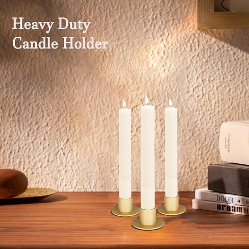 Pillar Candle Holder with Safety Spike, Set of 4, 3.5 Inch Metal Candle Plate, Pillar Candle Holders, Black Candle Stand in Saudi Arabia