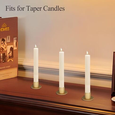 Pillar Candle Holder with Safety Spike, Set of 4, 3.5 Inch Metal Candle Plate, Pillar Candle Holders, Black Candle Stand in Saudi Arabia