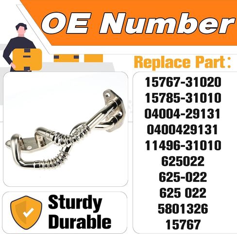 Engine Oil Cooler Line Hose Lower Pipe Assembly with Gaskets Compatible for Toyota Venza Highlander Sienna Lexus RX350 RX450h 3.5L 2007-2016.Replace#04004-29131,15767-31020,15785-31010,11496-31010. in Saudi Arabia