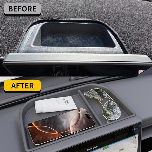 Dashboard Storage Organizer Compatible with 2025 Maverick Silicone Dash Insert Divider Storage Tray Behind Screen Dashboard Layer Storage Box for 2025 Maverick Accessories in Saudi Arabia