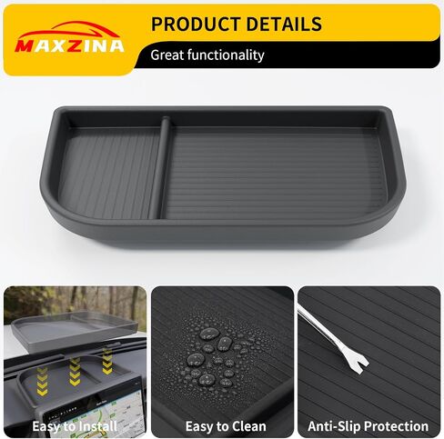 Dashboard Storage Organizer Compatible with 2025 Maverick Silicone Dash Insert Divider Storage Tray Behind Screen Dashboard Layer Storage Box for 2025 Maverick Accessories in Saudi Arabia