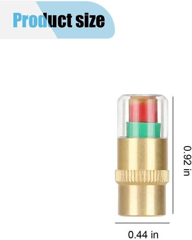 12PCS CAR CAR TIRE LUSSION MONITION CAPS ، مؤشر مستشعر CAPS STEM 3-COLOR ، 2.4BAR 3PRISI 3PSI الإطارات. in Kuwait
