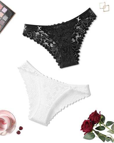 Avidlove Sexy Underwear for Women Lace Bikini Panties Low Rise Tangas Cheeky Underpants in Saudi Arabia