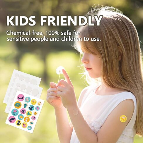 Itch & Bite Relief Patches 60 Stickers Fast-Acting Hydrocolloid for Kids & Adults Natural Formula, Chemical-Free Stop Itching, Prevent Scratching & Reduce Dark Marks Easy to Use Travel Essentials in Kuwait