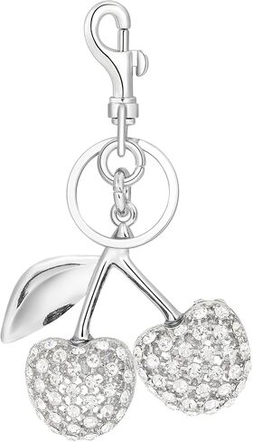 Cherry Keychain Bag Charm, Bling Sparkly Metal Key Accessories for Purses Charms Handbags Pendant for Women Gifts in Saudi Arabia