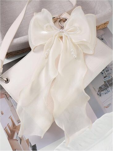 Makemechic Women's Y2K Bow Bow Bow Bag Bag Charm Ribbon Metal Retro Accessories in Saudi Arabia