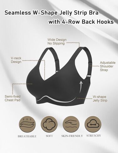 Avidlove حمالات الصدر للنساء برا برا تغطية كاملة t قميص bralettes دفع صدرية حمالة الصدر اللاسلكية in Saudi Arabia