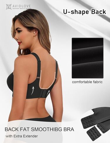 Avidlove حمالات الصدر للنساء برا برا تغطية كاملة t قميص bralettes دفع صدرية حمالة الصدر اللاسلكية in Saudi Arabia