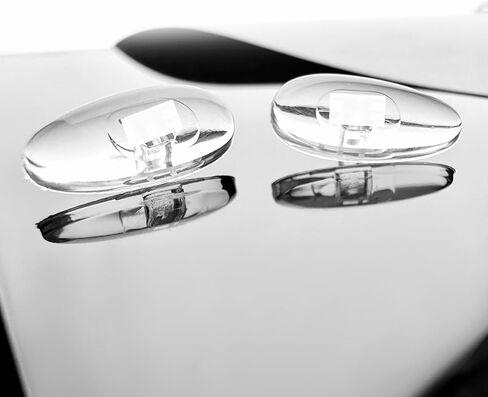 Replacement for Tom Ford Silicone Nose Pads 2 Pieces for Sunglasses General Rare Push-in nosepads (Silver) in Kuwait