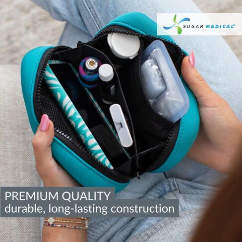 Omnipod Metro Diabetes Supply Case | Fits Omnipod 5, Dash or PDM | Diabetic Care Products | Diabetes Supplies Organizer (Teal) in Kuwait