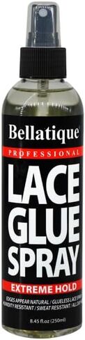 Lace Glue Spray (6.76 oz) - Extreme Hold. Edges Appear Natural, Humidity Resistant, Sweat Resistant, All Day Hold, Quick Drying, Flake Free, Easily Removed, Quick & Easy. in Saudi Arabia