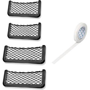 4 Pcs car net Pocket ABS Plastic Frame car Storage net Bag RV Storage Boat Cargo Pocket Organizer Framed mesh US244