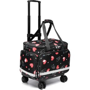 Medical Bag Rolling Roller Bag Trolley Duffel Nurses EMT CNA RN Empty for First Aid Responder Home Health Care Nursing Student Roll Duffle Bag Carry on with Wheels Wheeled Work Physicians Doctor