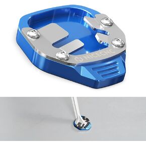 Aluminum Motorcycle Foot Support Plate Side Support Pad Extension Compatible with Yamaha Tenere 700 XTZ700 2019-2024, Tenere 700 Rally Edition 2020-2024, Tenere 700 World Raid 2022-2023, Black