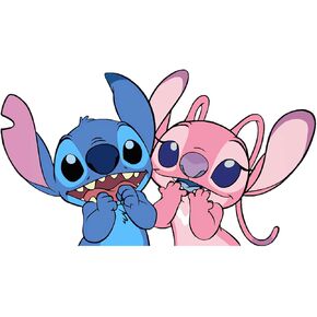 Stitch Angel Cute Cartoon Vinyl Decal Sticker for Car/Truck/Laptop (A)