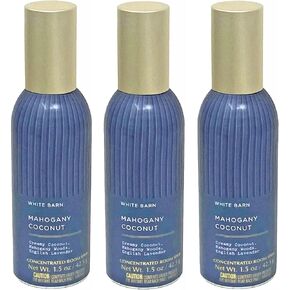 رذاذ الغرفة المركزة من Mahogany Coconut بواسطة Bath + Body Works - حزمة 3