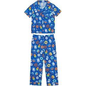 Toddler Boys Clothes-Viscose Made from Bamboo, Short Sleeve Tee and Pants Clothing Soft Outfits with Pockets