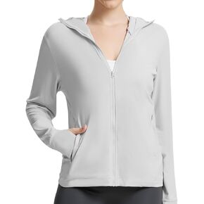 Women's UPF 50+ Sun Protection Jacket Cooling Hooded SPF Shirt Long Sleeve UV Clothing for Hiking Golf Outdoor