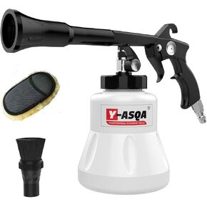 Car Cleaning Gun Professional Deep Stain Removal air Pulse car Detail Thicken Cleaner Gun for Upholstery Carpet seat Canopy Interior Detailing Cleaning Kit