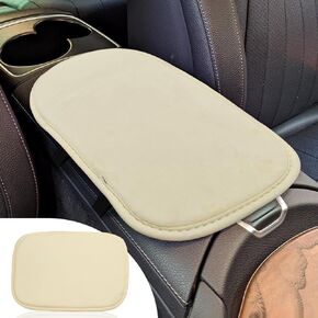 Car Center Console Cover, Soft Plush Armrest Cushion, Car Armrest Seat Box Cover Protector, Comfortable Interior Decoration Accessories, Universal Anti-Slip Armrest Pad (Pink)