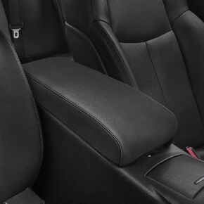 تغطية وحدة التحكم المركزية للاشتعال Nissan Maxima Accessories 2009-2014 ، Altima 2013-2018 ، غطاء مسند سيارة فينيل الجلود ، واقي وسادة مسند ذراع ، مضاد للقرعة ، أسود