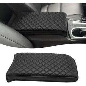 Center Console Armrest Cover لـ Acura RDX 2019 2020 2021 2022 2023 2024 ، وسادة واقي لغطاء وحدة التحكم الوسطى ، جلد الفينيل ، مضاد للدخل ، أسود