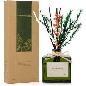 Reed Diffuser Set, 6 fl oz Decadent Berry Scent Diffuser with Sticks, Reed Diffusers for Home Office Decor, Home Fragrance Gift for Men & Women