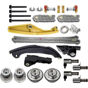 labwork Timing Chain Kit with VVT Cam Phaser Replacement for Ford Edge Expedition Explorer F150 Transit 90738S AT4E6268BE CA5111316 AT4Z6K254A