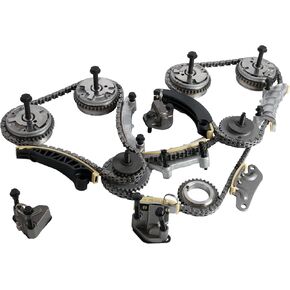 9-0753SVVT Timing Chain Kit with VVT Sprocket for DOHC 3.0L 3.2L 3.6L V6, fit for Buick enclave, fit for Chevy Equinox, for XTS, fit for Gmc acadia/Canyon, fit for Saab, fit for Saturn, fit for Suzuki